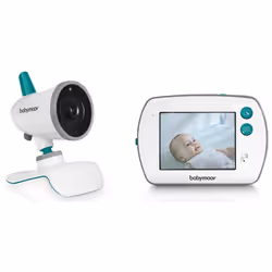 BabyMoov YOO-Feel, 250 m, 2.406 - 2.475 GHz, Grigio, Turchese, Bianco, 8,89 cm (3.5"), Batteria, Litio
