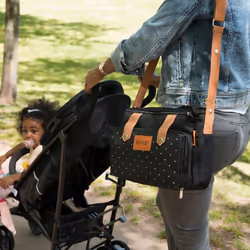 Badabulle B043028 coprigambe da trasporto per bambini Borsa organizer Poliestere Nero, Marrone - Vista aggiuntiva 2
