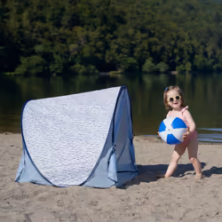 BabyMoov A038216 tenda ombra per bambino Poliestere Blu, Bianco - Vista aggiuntiva 5