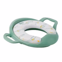 Badabulle B027008, Allungato, Seduta morbida per wc, Verde, Bianco, Polipropilene (PP), Cloruro di polivinile (PVC)