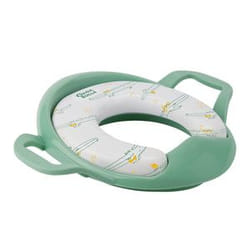 Badabulle B027008 sedile WC Seduta morbida per wc Polipropilene (PP), Cloruro di polivinile (PVC) Verde, Bianco
