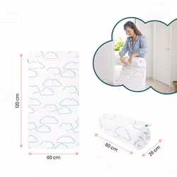 BabyMoov Cosy'Lite Nomad materasso da bambino Blu, Bianco - Vista aggiuntiva 4