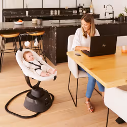 BabyMoov A055020 altalena per bambino Interno Sdraietta a dondolo per bambino 1 seduta(e) Nero, Bianco - Vista aggiuntiva 7