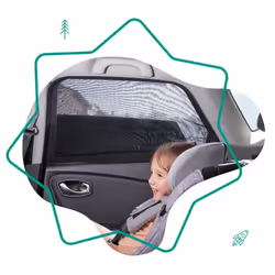 Badabulle B070001 coprigambe da trasporto per bambini Protezione dal sole Poliestere Nero - Vista aggiuntiva 4