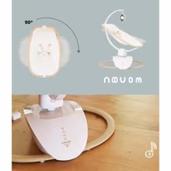 BabyMoov Swoon Hoop Interno Sdraietta a dondolo per bambino 1 seduta(e) Ecru, Legno