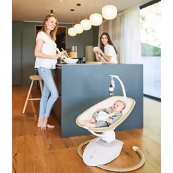 BabyMoov Swoon Hoop Interno Sdraietta a dondolo per bambino 1 seduta(e) Ecru, Legno