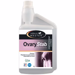 Ovary Stab Mangime complementare indicato per cavalle con eccessive manifestazioni del calore 1 litro Formato: Flacone da 1 l ...
