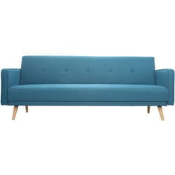 Divano letto scandinavo 3 posti blu anatra ULLA