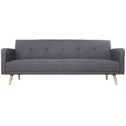 Miliboo - Divano letto scandinavo 3 posti grigio scuro ulla