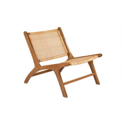 Miliboo - Poltrona teak e rattan naturale hamma