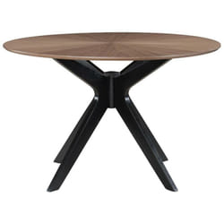 Tavolo da pranzo design rotondo noce D120 cm dielli