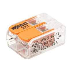 Wago - Blister di 15 morsetti di connessione automatica S221 2 ingressi
