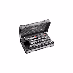 Dettagli : Contiene: 1 cricchetto sigillato 1/2 ad alte prestazioni: S.161B. 16 x bussole esagonali metriche 1/2: S.H 10 - 11 ...