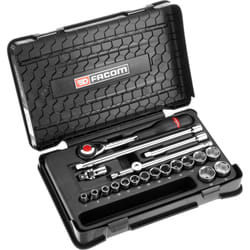Facom - j.360 – 3P6 Set di 6 punte, bussole, Multicolore, 3/8