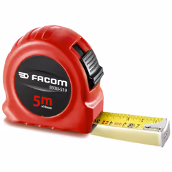 Nastro di misura 5 M X 19MM Nastro opaco e non riflettente con rivestimento in nylon Custodia in ABS resistente agli urti Cli ...