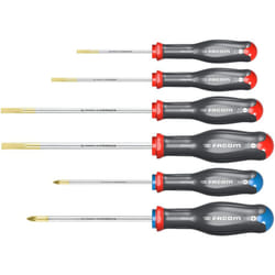 FACOM ATD.J6 - Set di 6 cacciaviti PROTWIST® per viti Phillips POZIDRIV® - Lame rotonde