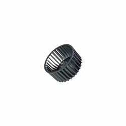 Turbina di ventilazione per essiccatore. Riferimento pezzo: 481236118537, marchio: Whirlpool. Colore del pezzo: nero.