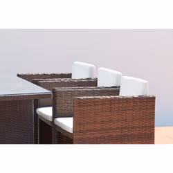 Concept Usine Miami 6 set mobili da esterno Marrone, Bianco - Vista aggiuntiva 5