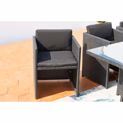 Concept Usine Miami 10 set mobili da esterno Nero