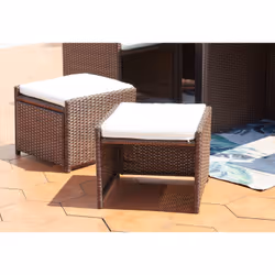 Concept Usine Miami 10 set mobili da esterno Marrone, Bianco - Vista aggiuntiva 4