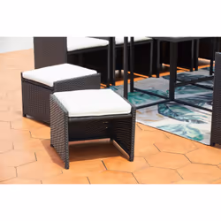 Concept Usine Miami 12 set mobili da esterno Nero, Bianco - Vista aggiuntiva 5