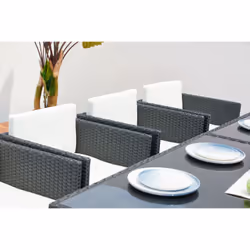 Concept Usine Miami 12 set mobili da esterno Nero, Bianco - Vista aggiuntiva 6