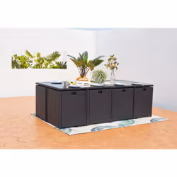Concept Usine Miami 12 set mobili da esterno Nero