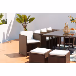 Concept Usine Miami 12 set mobili da esterno Marrone, Bianco - Vista aggiuntiva 5