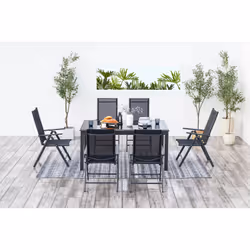 Concept Usine Ravenne set mobili da esterno Nero