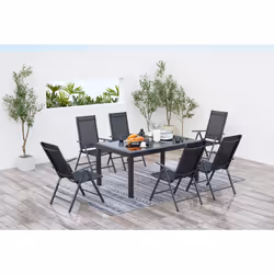 Concept Usine Ravenne set mobili da esterno Nero