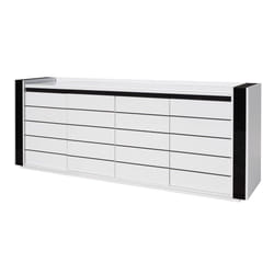 Meublorama DS-MK-LINN-BLANC-04-*3C/93KG credenza per soggiorno 4 porta/porte