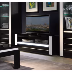 Meublorama DS-MK-LINN-NOIR-08*2C/53KG supporto TV e sistema audio 2 cassetto/cassetti - Vista aggiuntiva 2