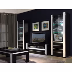Meublorama DS-MK-LINN-NOIR-08*2C/53KG supporto TV e sistema audio 2 cassetto/cassetti - Vista aggiuntiva 3