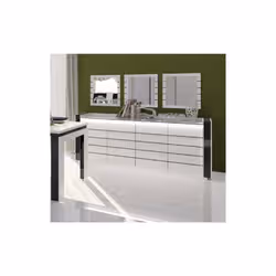 Meublorama DS-MK-LINN-BLANC-04+29-*4C/109KG credenza per soggiorno 4 porta/porte - Vista aggiuntiva 2
