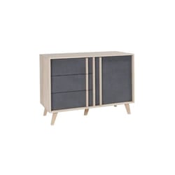 Meublorama DS-MK-MALMO-GRIS-27*2C/36KG credenza per soggiorno 1 porta/porte