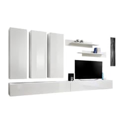 Meublorama AM-FLY-WW FY E1*6C/133KG supporto TV e sistema audio 8 ripiani