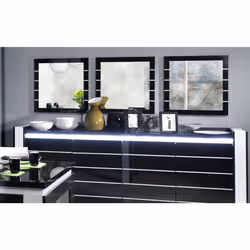 Meublorama DS-MK-LINN-NOIR-29*1C/16KG specchio da parete Nero - Vista aggiuntiva 2