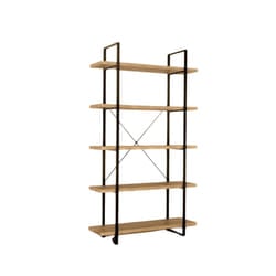 Meublorama PR-SHELVES-FU-005*C/25KG scaffale MDF, Metallo Marrone