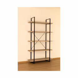 Meublorama PR-SHELVES-FU-005*C/25KG scaffale MDF, Metallo Marrone - Vista aggiuntiva 3