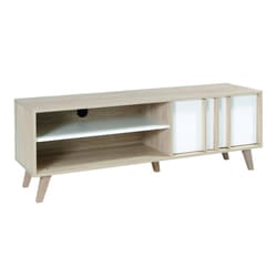 Meublorama DS-MK-MALMO-BLANC-08*1C/27KG supporto TV e sistema audio 3 ripiani