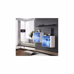 Meublorama AM-SWITCH SB3-WS SW SB3*3C/34KG scaffale MDF Bianco - Vista aggiuntiva 2