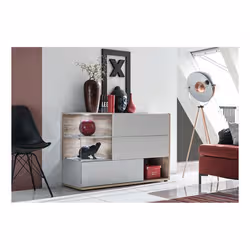 Meublorama AM-SILK-DWPG SKS*3C/53KG credenza per soggiorno 5 porta/porte - Vista aggiuntiva 2