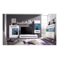 Meublorama DS-HA-HEKTOR-BLC-2497AJ07+LED-2400AO01*2C/38KG credenza per soggiorno 1 porta/porte - Vista aggiuntiva 4