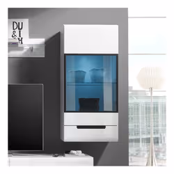 Meublorama DS-HA-HEKTOR-BLC-2497AJ07+LED-2400AO01*2C/38KG credenza per soggiorno 1 porta/porte - Vista aggiuntiva 5