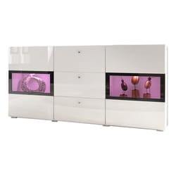 Meublorama DS-HA-BAROS-2497BM26+LED-23000002*3C/43KG credenza per soggiorno 2 porta/porte