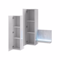 Meublorama DS-HA-BOTA-2484FG04*1C/53KG scaffale MDF Grigio - Vista aggiuntiva 2