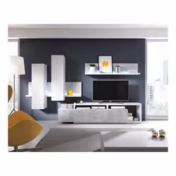 Meublorama DS-HA-BOTA-2484FG04*1C/53KG scaffale MDF Grigio - Vista aggiuntiva 3