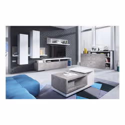 Meublorama DS-HA-BOTA-2484FG04*1C/53KG scaffale MDF Grigio - Vista aggiuntiva 4