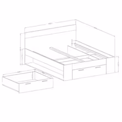 Meublorama DS-HA-BETA-22ZB1691+SOM160*3C/93KG letto - Vista aggiuntiva 4