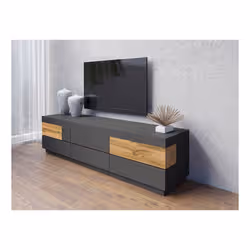 Meublorama DS-HA-SILKE-241NGY40*2C/73KG supporto TV e sistema audio 6 cassetto/cassetti - Vista aggiuntiva 3